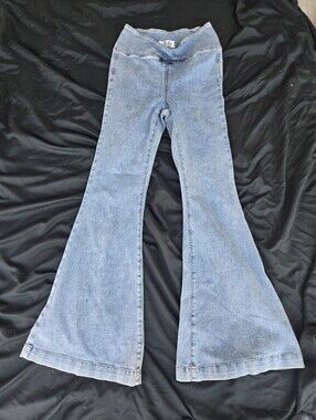 We The Free Light Wash Flared High-Rise Jeans